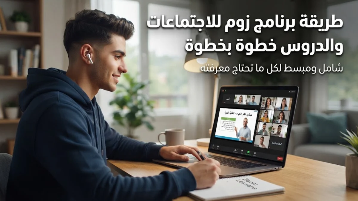 طريقة برنامج زوم للاجتماعات والدروس خطوة بخطوة