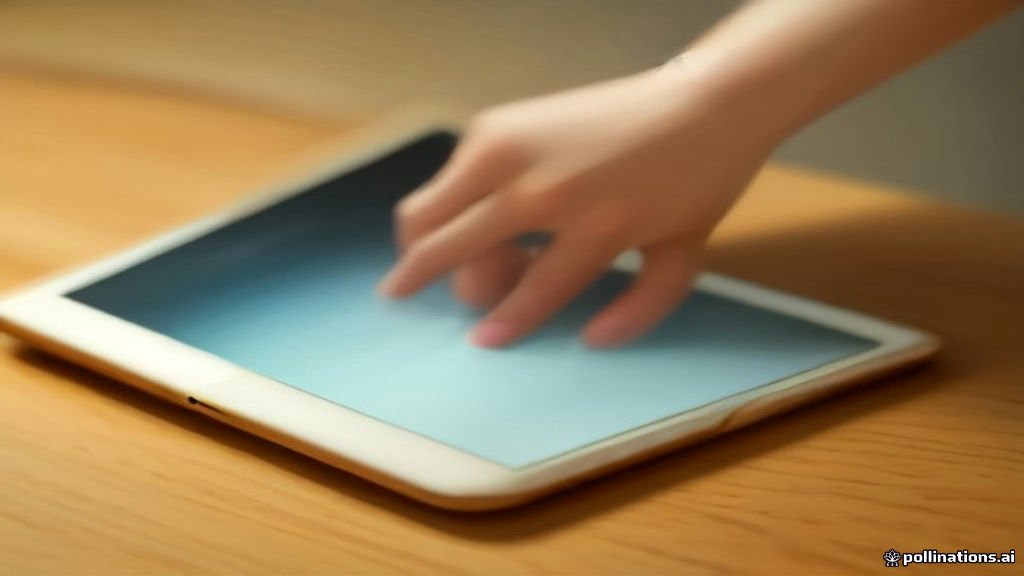Person trying to fix an unresponsive iPad screen