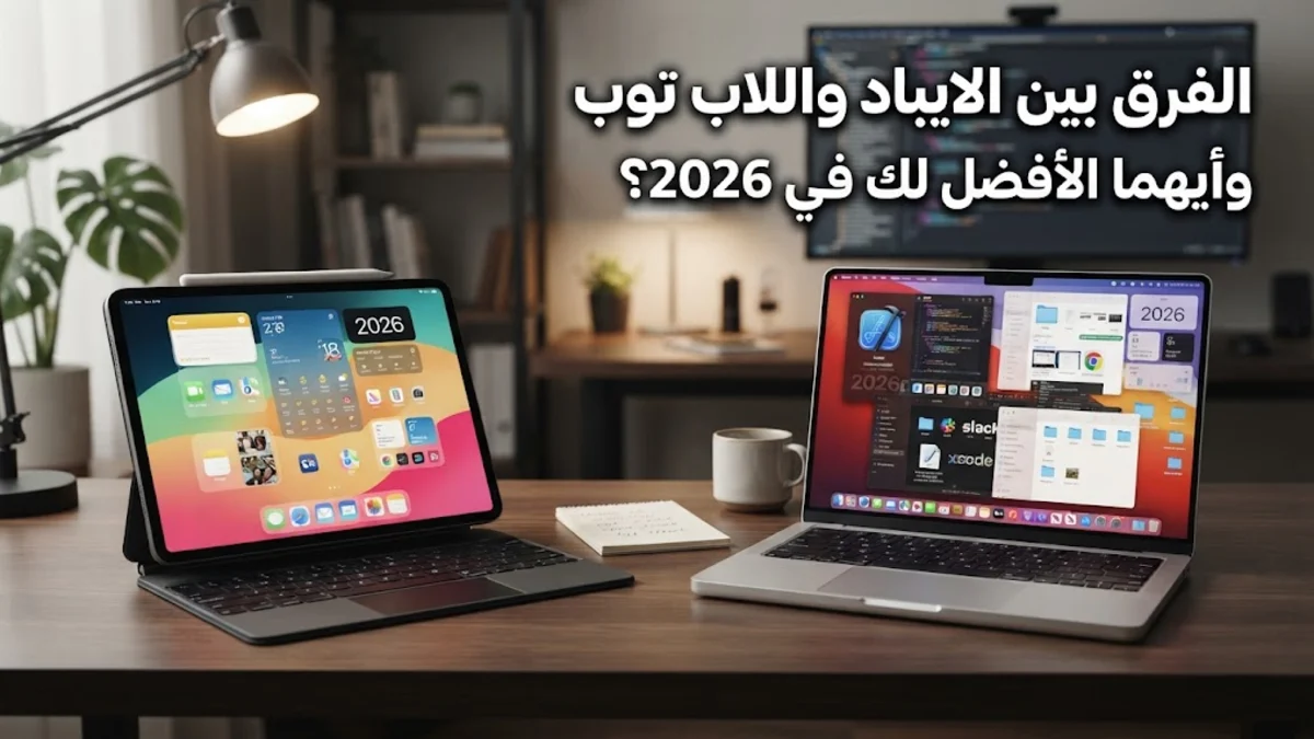 الفرق بين الايباد واللاب توب وأيهما الأفضل لك في 2026