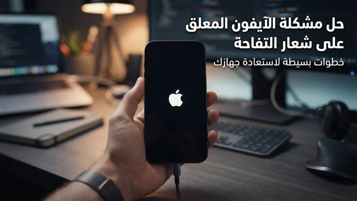 حل مشكلة الآيفون المعلق على شعار التفاحة