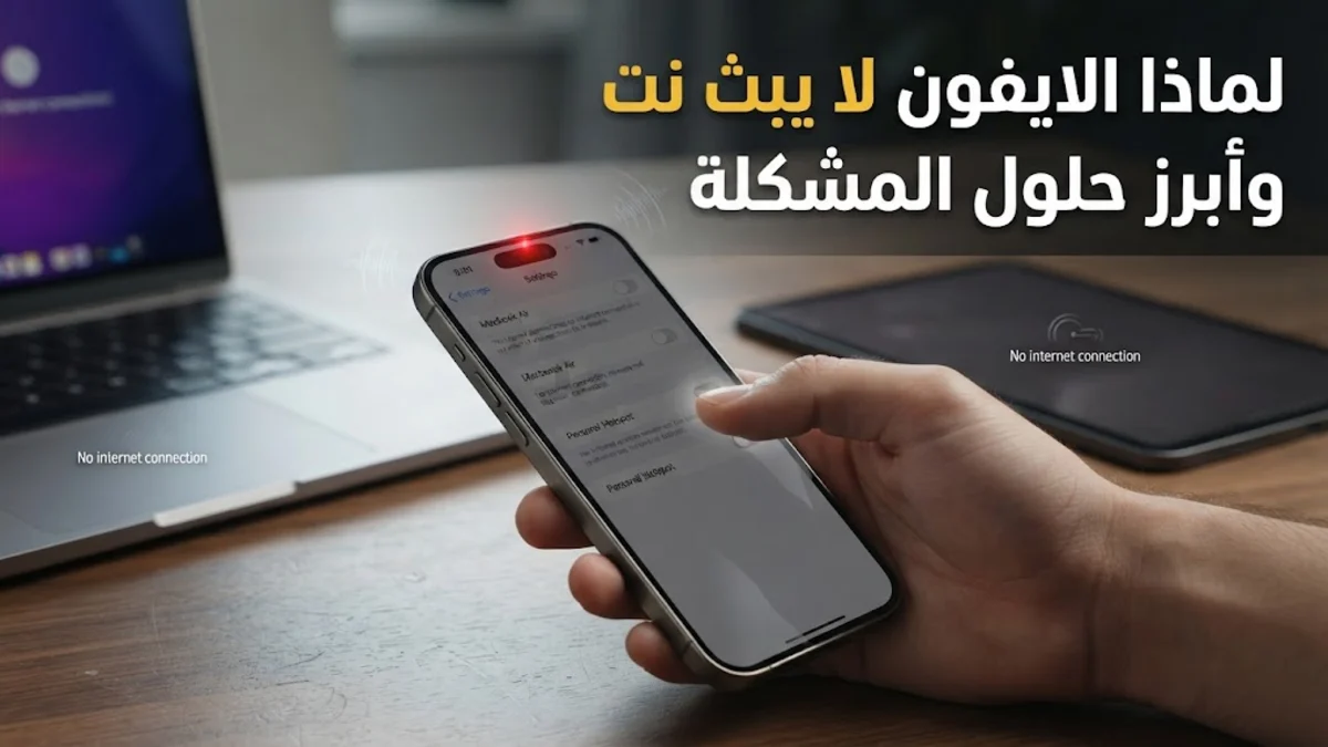 لماذا الايفون لا يبث نت وأبرز حلول المشكلة