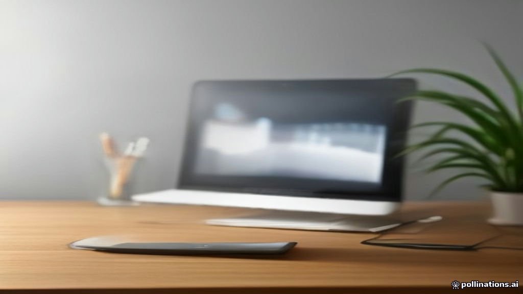 An iPhone and MacBook set up together on a clean desk workspace.