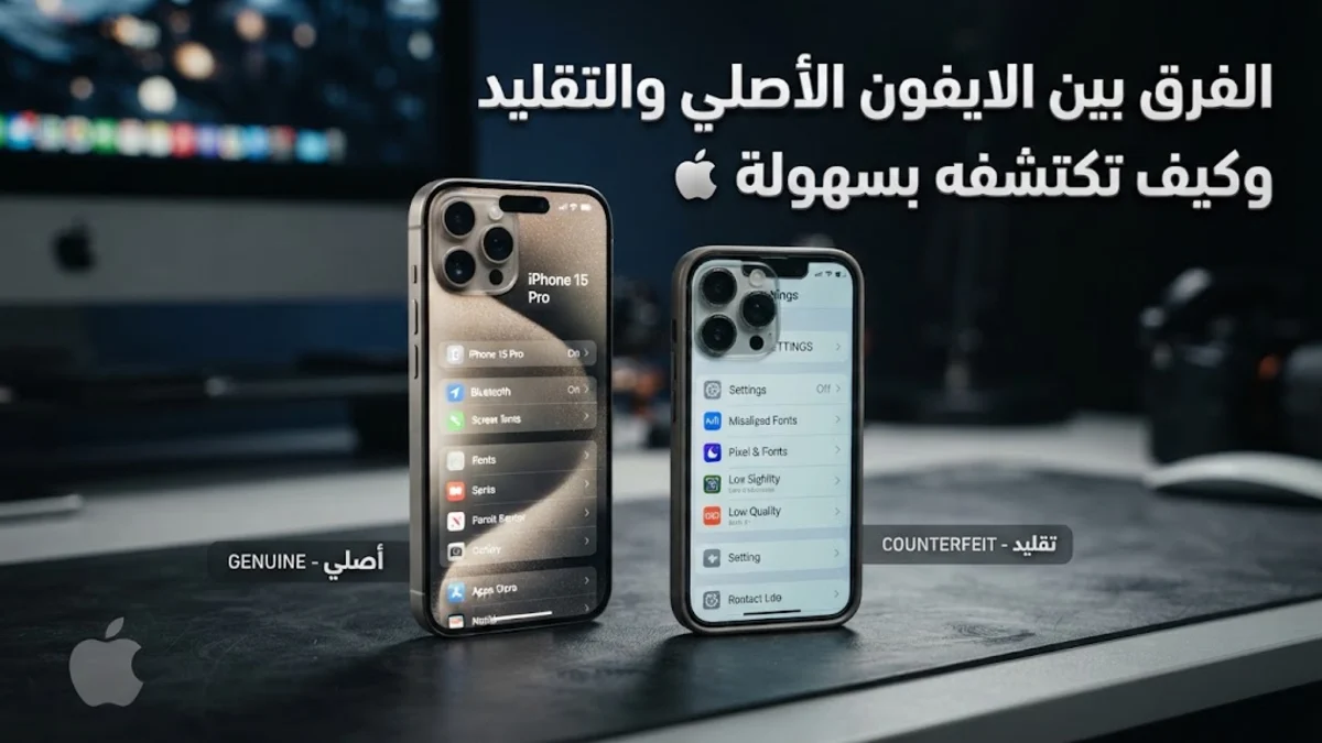 الفرق بين الايفون الأصلي والتقليد وكيف تكتشفه بسهولة