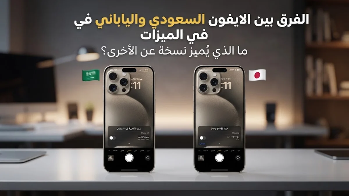 الفرق بين الايفون السعودي والياباني في الميزات