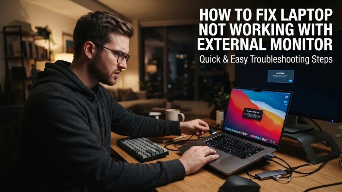 How to Fix Laptop Not Working with External Monitor