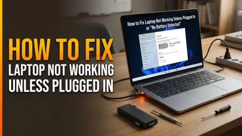 How to Fix Laptop Not Working Unless Plugged In