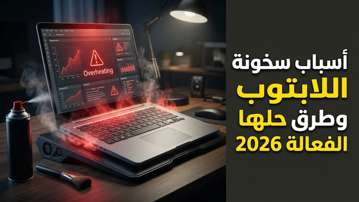 أسباب سخونة اللابتوب وطرق حلها الفعالة 2026