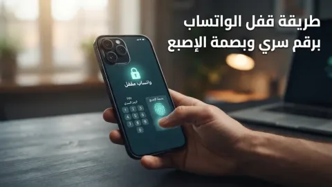 طريقة قفل الواتساب برقم سري وبصمة الإصبع