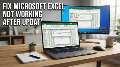 Fix Microsoft Excel Not Working After Update