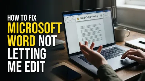 How to Fix Microsoft Word Not Letting Me Edit