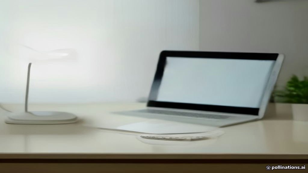 iPad screen mirrored on a Mac display on a wooden desk.