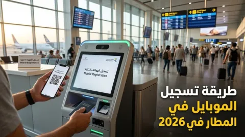 طريقة تسجيل الموبايل في المطار في 2026