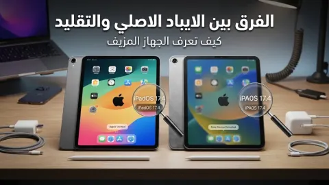 الفرق بين الايباد الاصلي والتقليد وكيف تعرف الجهاز المزيف