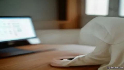 A person troubleshooting a password manager app on a laptop.