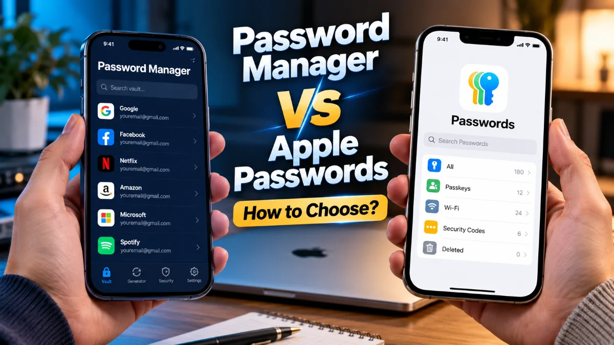 Password Manager vs Apple Passwords: How to Choose