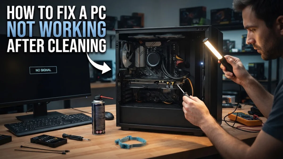 How to Fix a PC Not Working After Cleaning