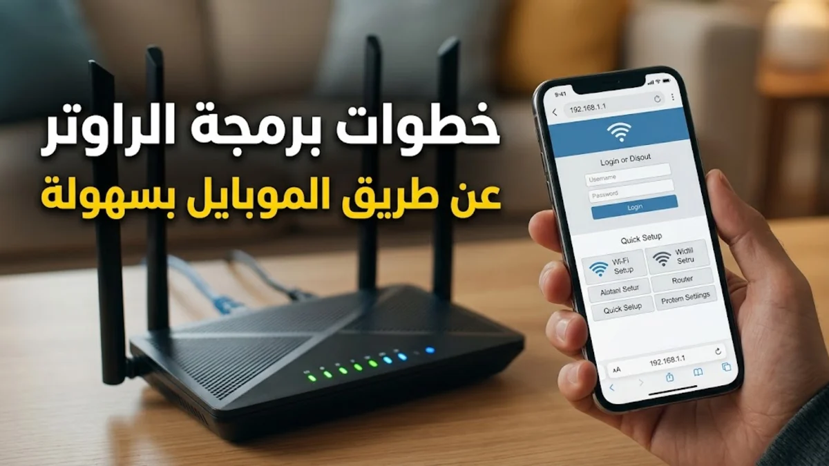 خطوات برمجة الراوتر عن طريق الموبايل بسهولة