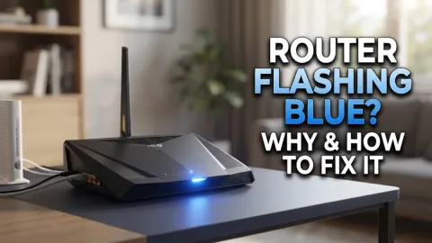 Why Is Your Router Flashing Blue and How to Fix It