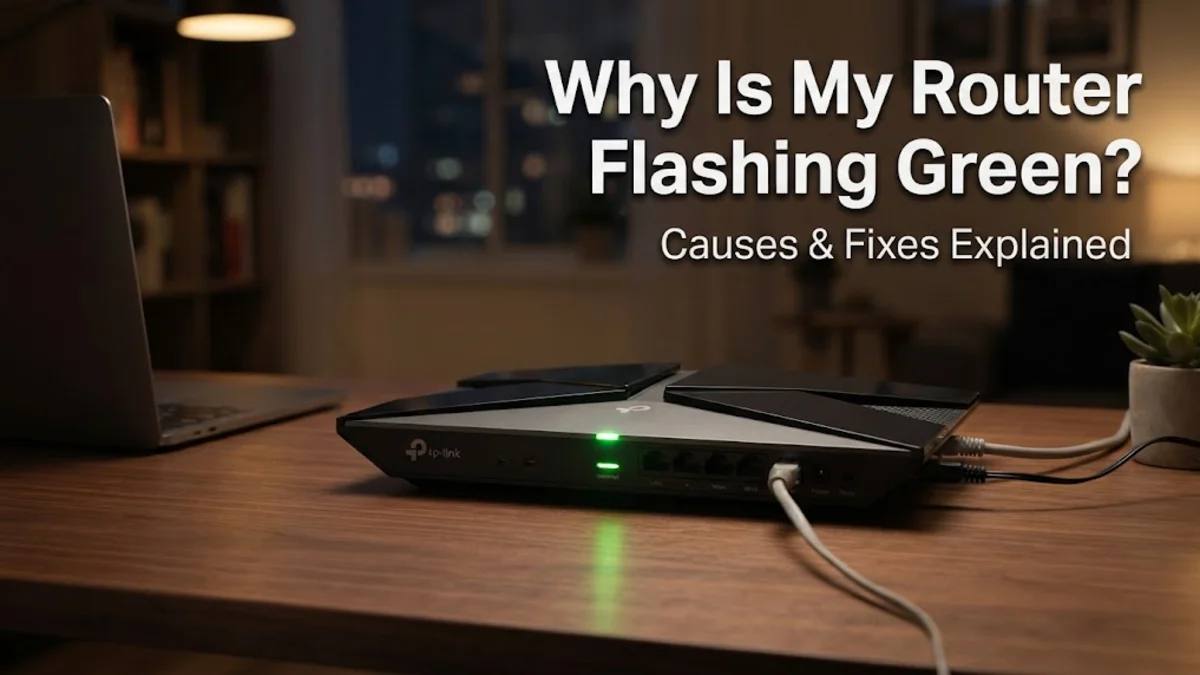 Why Is My Router Flashing Green? Causes and Fixes