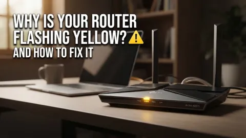 Why Is Your Router Flashing Yellow and How to Fix It