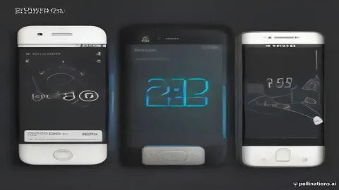Modern Android smartphone displaying lock screen security settings