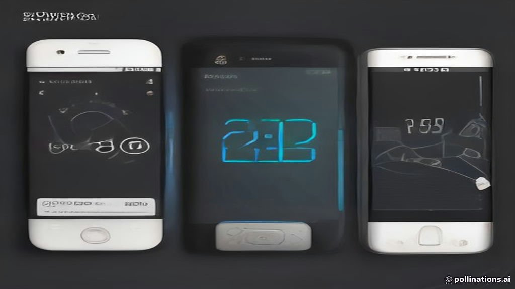Modern Android smartphone displaying lock screen security settings