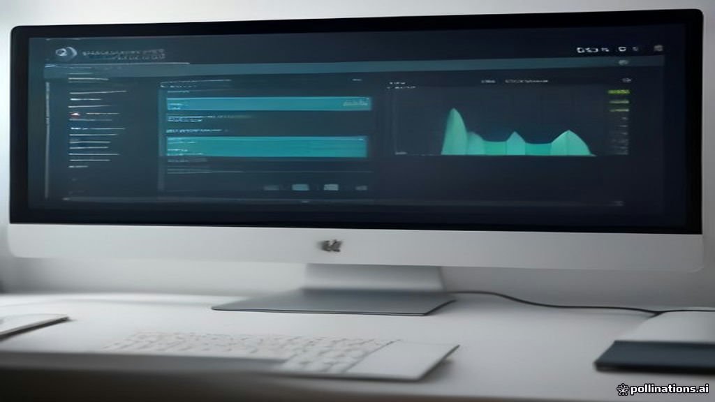 Computer screen displaying AI workflow dashboard