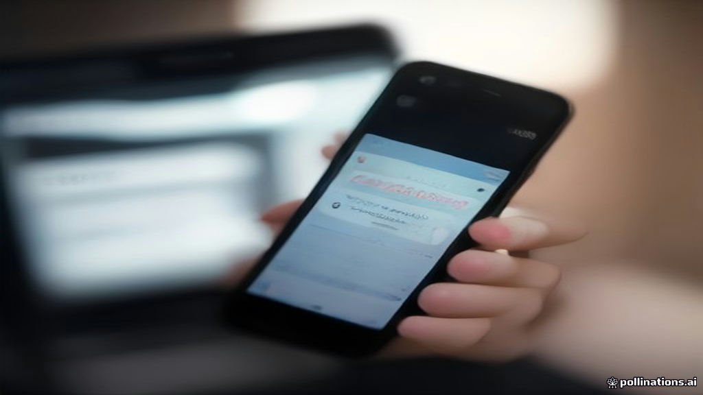 A smartphone screen showing a spam text warning notification.