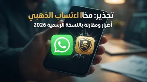 أضرار ومخاطر الواتساب الذهبي مقارنة بالنسخة الرسمية 2026