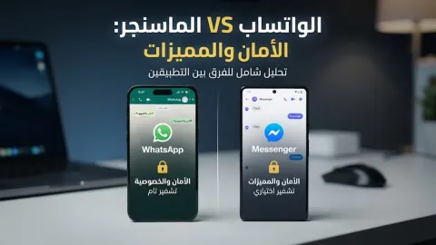 الفرق بين الواتساب والماسنجر في الأمان والمميزات