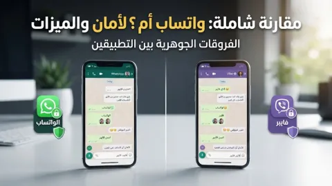الفرق بين الواتساب والفايبر من حيث الأمان والميزات
