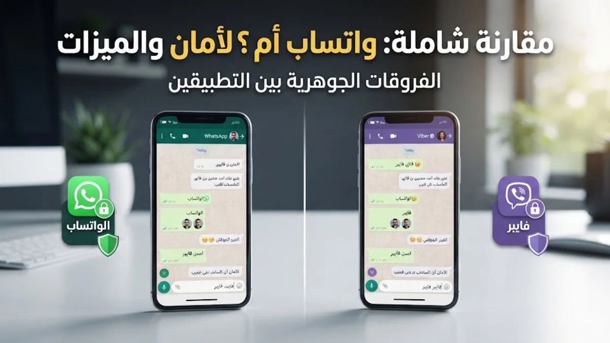 الفرق بين الواتساب والفايبر من حيث الأمان والميزات