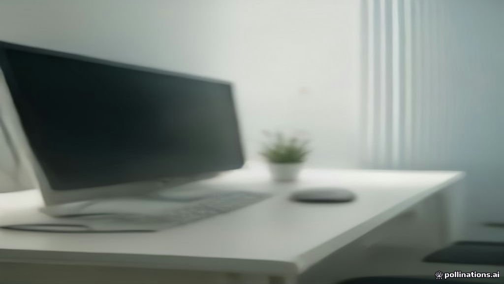 شاشة كمبيوتر تظهر واجهة تقنية معاصرة