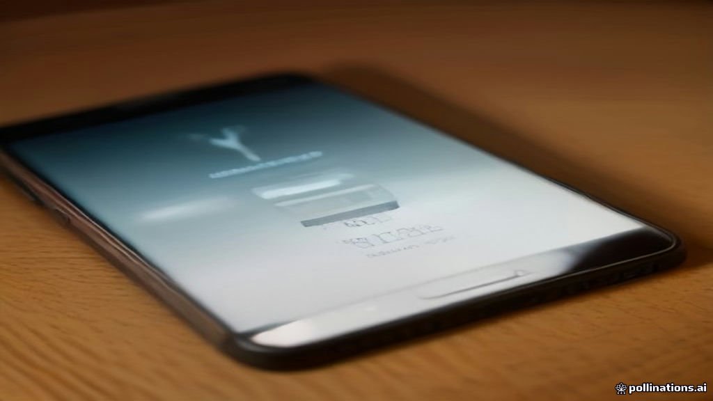 Smartphone displaying a security lock notification screen