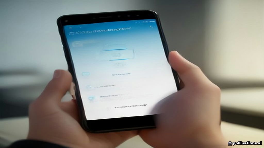 A person looking at a smartphone screen while troubleshooting Google account login issues.