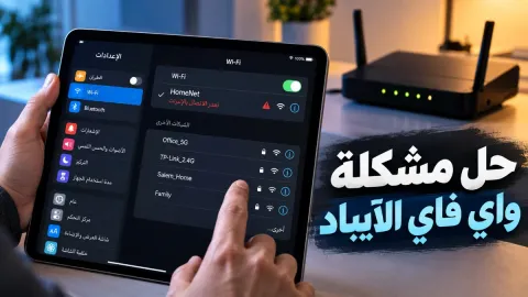 لماذا الايباد لا يشبك على الواي فاي وكيفية حل المشكلة