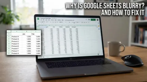 Why Is Google Sheets Blurry and How to Fix It