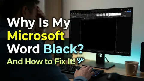Why Is My Microsoft Word Black and How to Fix It