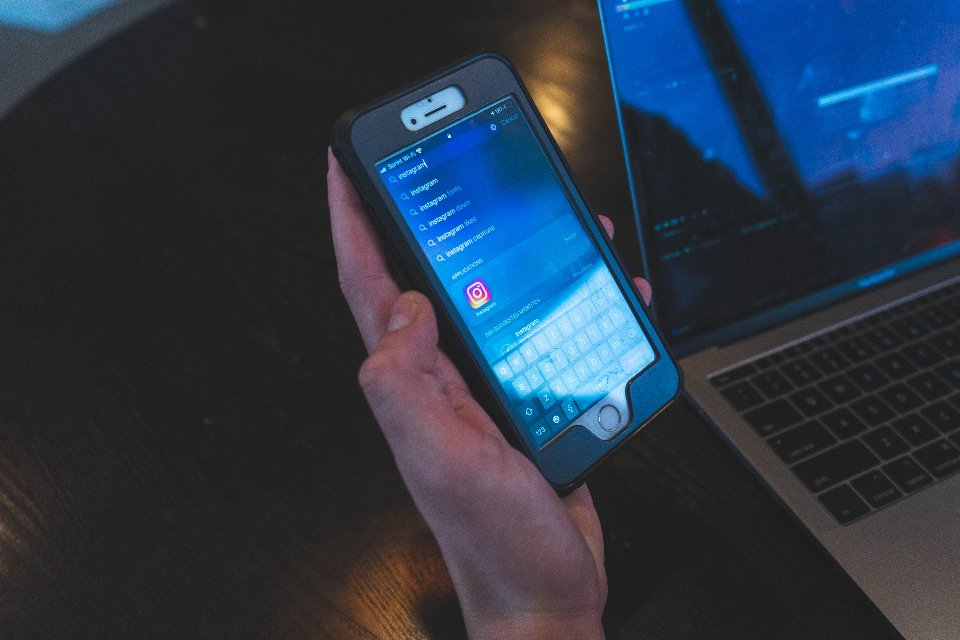 Modern smartphone showing network settings on screen