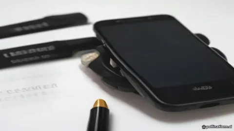 An Android smartphone on a desk illustrating performance troubleshooting