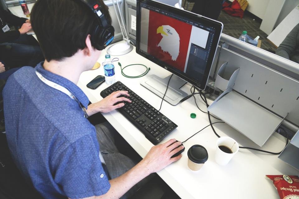 A computer setup on a desk representing PC troubleshooting and performance optimization