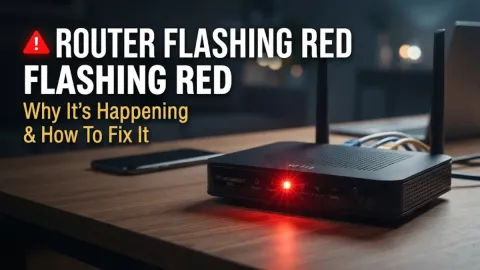 Why Is My Router Flashing Red and How to Fix It