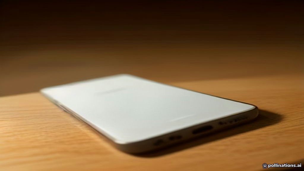 Samsung Galaxy smartphone on a desk