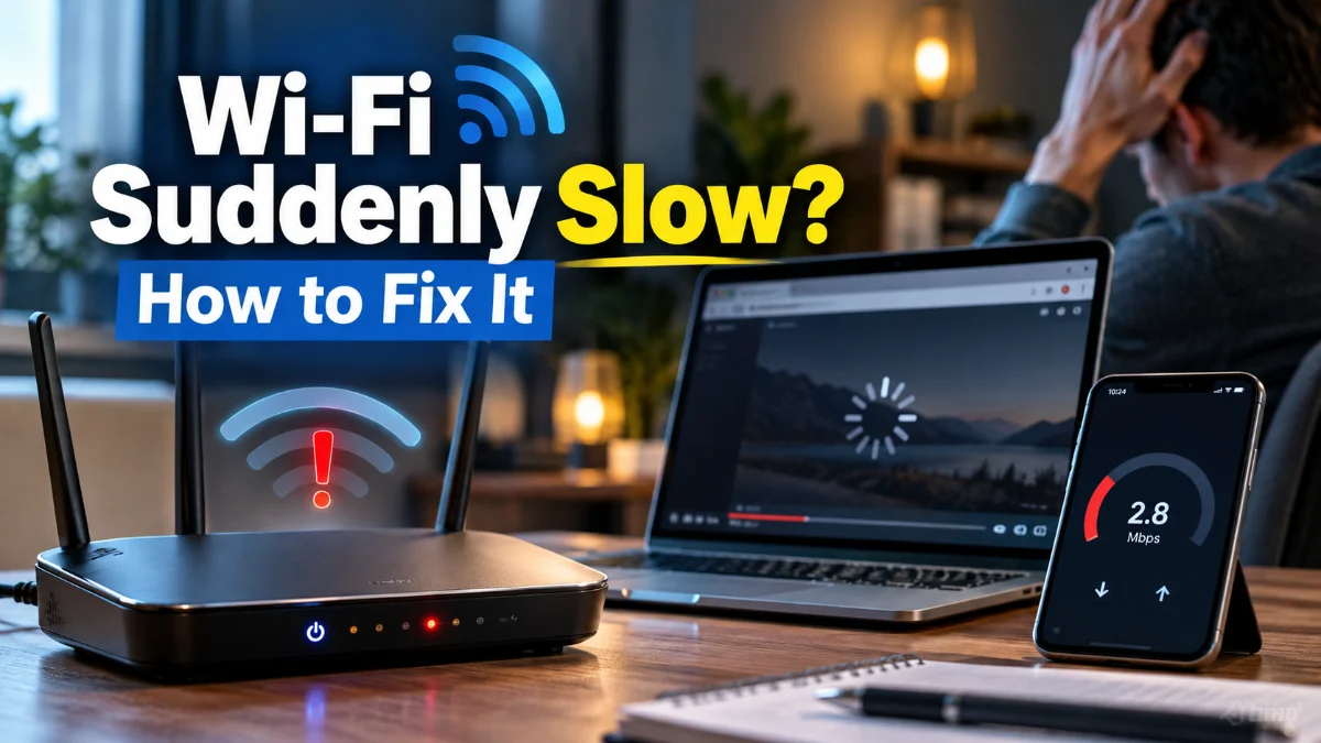 Why Is My Wi-Fi So Slow All of a Sudden? How to Fix It