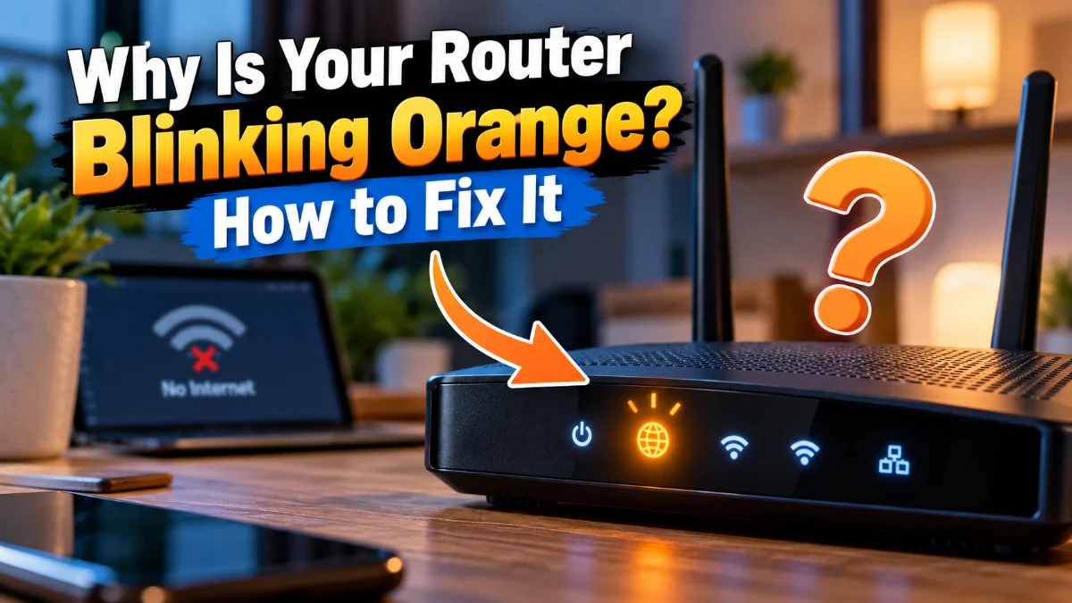 Why Is Your Router Blinking Orange? How to Fix It