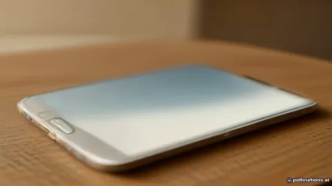 Samsung Galaxy phone displaying storage and device care settings on screen