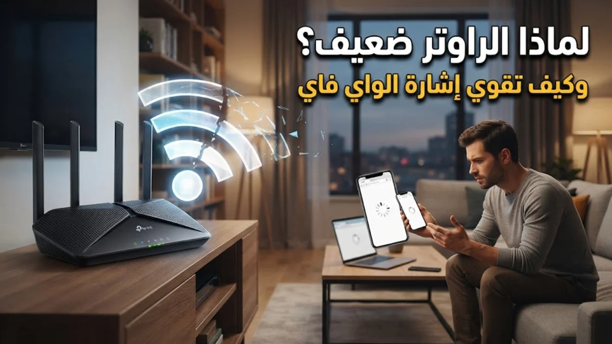 لماذا الراوتر ضعيف وكيف تقوي إشارة الواي فاي