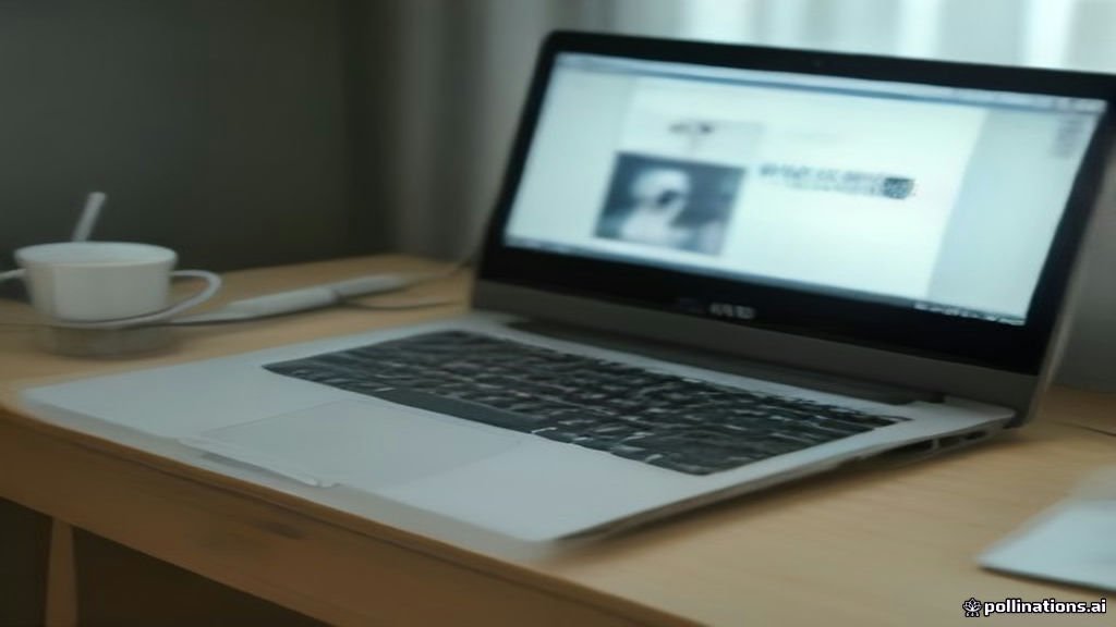 لابتوب حديث على مكتب يعرض إعدادات الصوت في نظام ويندوز