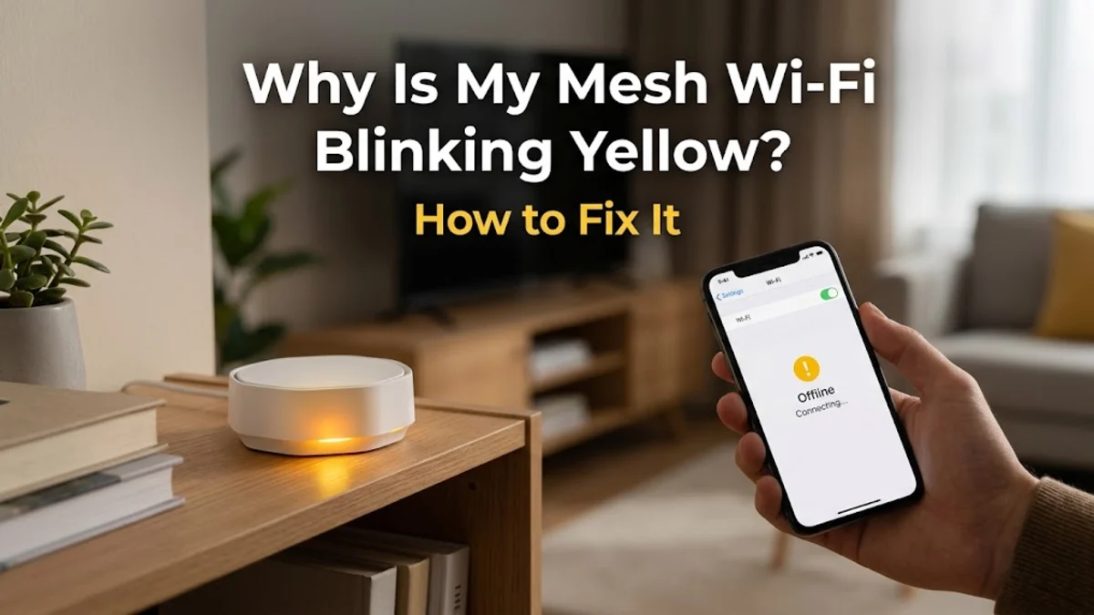 Why Is My Mesh Wi-Fi Blinking Yellow? How to Fix It