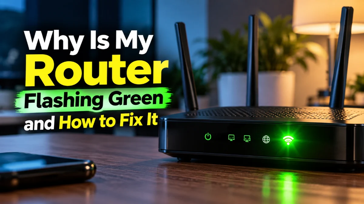 Why Is My Router Flashing Green and How to Fix It